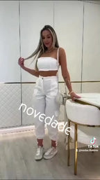 CONJUNTO CARGO E CROPETS FAIXA (AMARRE)