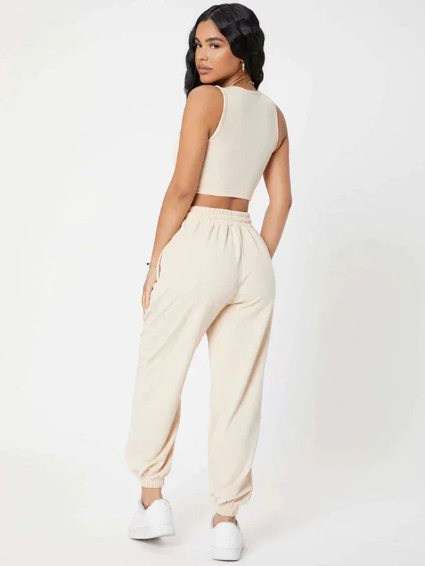 Conjunto Feminino Varias Cores Calça e Blusinha em Tecido Exclusivo Premium