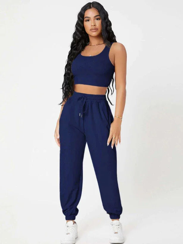 Conjunto Feminino Varias Cores Calça e Blusinha em Tecido Exclusivo Premium