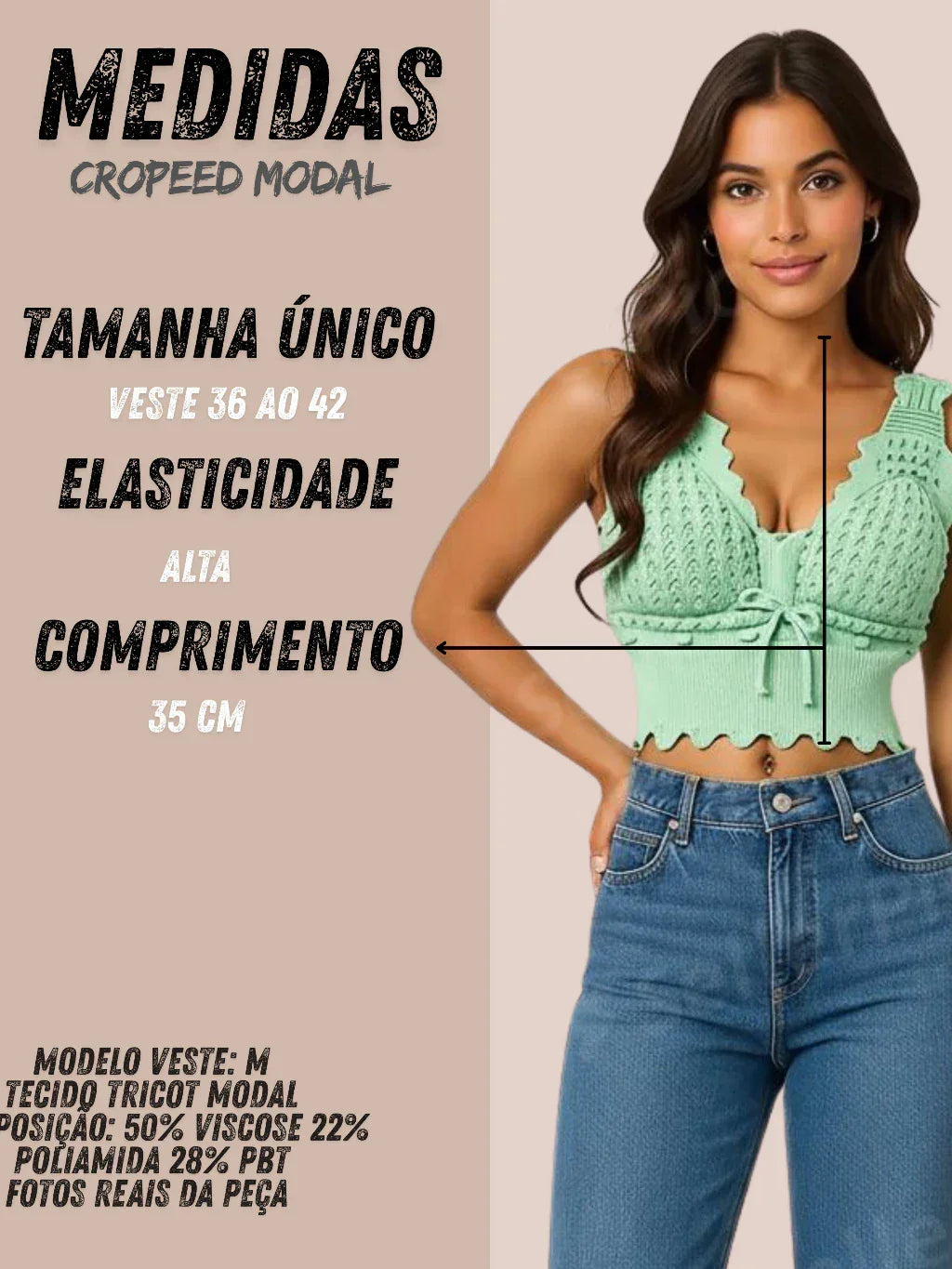 Blusa Feminina Cropped em Tricô Modal - Top Estiloso e Versátil para o Verão | Lançamento da Moda