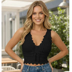 Blusa Feminina Cropped em Tricô Modal - Top Estiloso e Versátil para o Verão | Lançamento da Moda