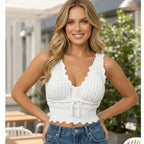 Blusa Feminina Cropped em Tricô Modal - Top Estiloso e Versátil para o Verão | Lançamento da Moda